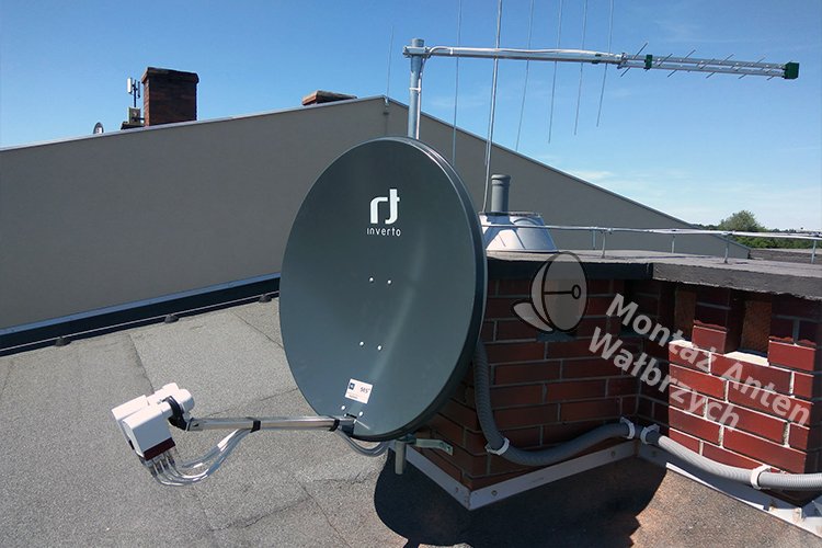 Antena satelitarna na dachu budynku – Instalacja anten